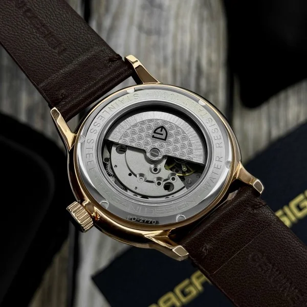 Чоловічий годинник Pagani Design PD-2770 Gold-Black-Brown фото 9